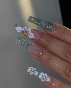 Green Acrylic Nails, Nails Design With Rhinestones, Colored Acrylic Nails, Cute Acrylic Nail Designs, Dope Nail Designs, Acrylic Nails Coffin Pink