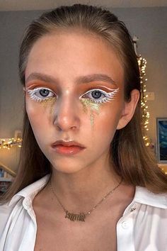 Halloween Angel Makeup, Angel Makeup Ideas, Angel Halloween Makeup, Angel Halloween, Aesthetic Angel, Makeup Skills, Best Friend Halloween Costumes, Face Art Makeup