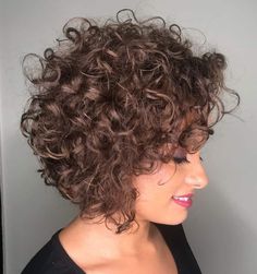 13+ Stylish Hairstyles For Short Curly Hair That Are Easy To Maintain Short Wavy Shag Haircuts, Short Curly Bob Hairstyles Messy Curls, Short Haircuts For Curly Hair Natural Curls, Short Curly Hair Bob Natural Curls, Short Haircuts For Curly Hair Women, Loose Perms, Curly Layered Bob, Kręcony Bob, Curly Stacked Bobs