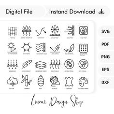 the digital file is shown with different symbols