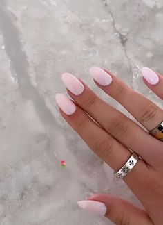 ๘♡ಎ cr to owner ( s ) ! 🎀 #thatgirl #itgirl #aesthetic #imjustagirl #nails #inspo #hyperfeminine #girlygirl #selflove #selfcare #pinterest #manicure #pink Cute Summer Nails Oval Shape, Summer Nails Colors Almond Shape, Spring Nail Inspo 2024 Solid Color, Short Almond Dip Nails Spring, Back To School Nails Acrylic Almond, Medium Oval Nails Acrylic, Oval Nails Designs Spring, Spring Oval Acrylic Nails, Almond Dip Nails Summer