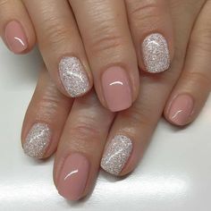 Short Nails For Spring, Glitter Gel Nail Designs, Nail Designs For Short Nails, Designs For Short Nails, Short Gel Nails, Square Nail Designs, Glitter Gel Nails, Makijaż Smokey Eye, Nail Designs Glitter