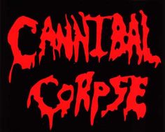 the words cantalal corpse on a black background