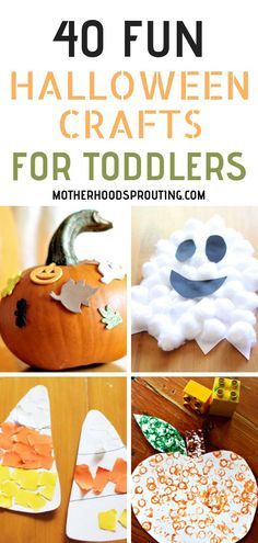 pumpkin crafts for toddlers that are fun and easy to make with the kids at home