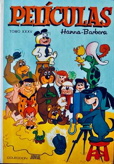 an old book with cartoon characters on the cover and in spanish, which reads pelicias