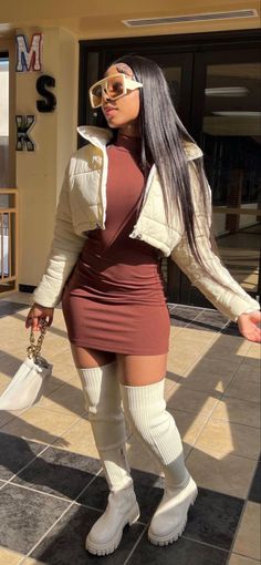 Hood Love, Winter Birthday Outfit, Cute Birthday Outfits, Shein Outfits, Swag Outfits For Girls, Looks Black, Cute Swag Outfits, Cute Simple Outfits