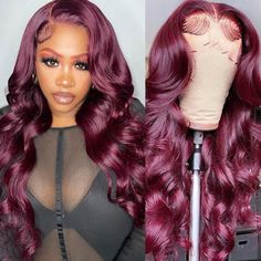 Item: Burgundy Lace Front Wig 99J Body Wave Wig HD Colored Human Hair WigsHair Material: 100% Virgin Human Hair, 10A Grade, No Really Shedding, No Tangle, No Bad Smell.Hair Color: 99JWig Density: 150% DensityHair Length: 14inch-32 inch are availableWig Cap Size/ Circumference: 22.5 inches (54-58 cm)Texture: Body Wave Hair, Natural Hairline, Soft, Comb Easily, Can Re-style, and Color well.Lace Net: 13*4 Inch Swiss lace, Medium Brown Color, Pre-plucked with Baby Hair, Natural Hairline, Medium Brow Lace Closure Hairstyles, Long Human Hair Wigs, Short Human Hair Wigs, Blonde Lace Front Wigs, Remy Human Hair Wigs, Curly Human Hair Wig, Red Wigs, Burgundy Hair