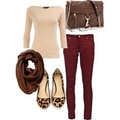 what to wear with burgundy pants - Google Search Leopard Print Shoes, Red Jeans, Print Shoes, Red Pants