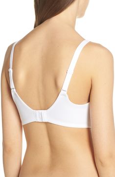 Soft, full-coverage cups and seamless construction offer smooth support in this underwire bra designed for everyday wear. 72% nylon, 28% spandex Hand wash, line dry Imported Supportive Underwire Nursing Bra, Full Coverage Shaping Nursing Bra, Supportive Full Coverage Bra With Padded Cups, Supportive Padded Full Coverage Bra, Supportive Full Cup Bra With Removable Pads, Fitted Underwire Nursing Bra With Medium Support, Micro-elastic Full Coverage Nursing Bra, Seamless Nylon Push-up Bra, Contoured Full Coverage Nursing Bra