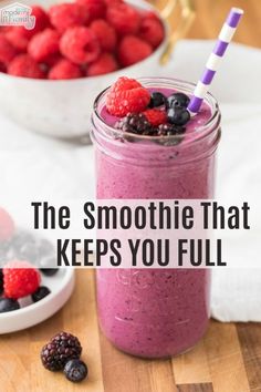 the smoothie that keeps you full