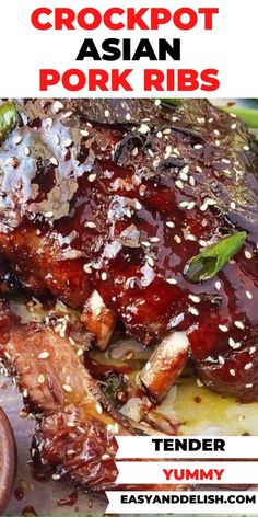 a close up of a plate of food with broccoli and meat on it