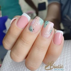 26 Floral Nail Designs To Copy This Spring 2023 | Summer Nails French Nail Art Designs, Nails Polish Designs, Nails Ideas 2023, Nail Art Designs 2023, Best Summer Nails, Acrylic French, Quick Nail Art, Summer Nails Ideas, Ideas Uñas