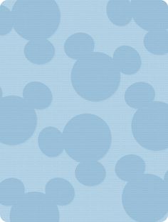 mickey mouse wallpaper in blue and white with lots of small circles on the surface