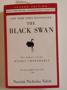 the black swan by naissm nicholas taleb is on display at the new york times best seller