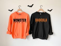 Sweat Couple, Comfy Sweatshirts, Halloween Shirts Kids, Ehlers Danlos, Matching Halloween, Couples Halloween, Couples Sweatshirts, Matching Sweatshirts, Halloween Sweater