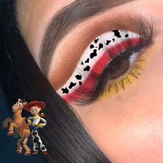 Jessie Toy Story Makeup Ideas, Toy Story Woody Makeup, Jesse Toy Story Makeup, Woody Toy Story Makeup, Jessie Makeup Toy Story, Toy Story Makeup Looks, Jessie Toy Story Makeup, Toy Story Makeup, Character Makeup Ideas