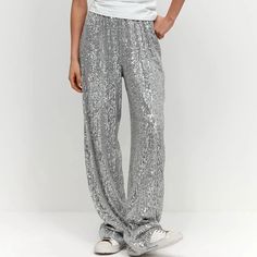 Shona Metallic Sequin Wide Leg Pants Tops With Sweatpants, Sequin Wide Leg Pants, Sequin Joggers, Sequin Jogger Pants, Long Pants, Jogger Pants, Fashion Pants, Leg Pants, Wide Leg Pants