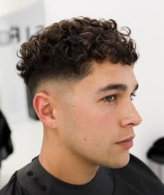 Short Curly Hair Men, Drop Fade Haircut, Low Fade Haircut