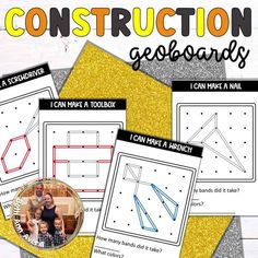 construction geobands for kids and adults with instructions to make them look like they're