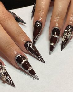 CyberPunk Nails in 2023 Nails, Nail designs, Mood board Nails Cyberpunk, Cyberpunk Nails, Nails With Stars, Nails Coquette, Nails Heart, Nails Orange