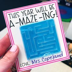 this year will be a maze - ing love, mrs copeland rubber stamp on card