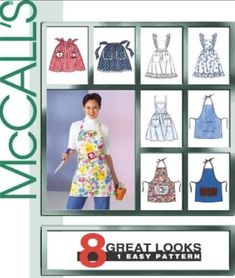 an advertisement for the great aprons pattern book