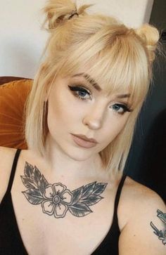 Hair Color At Home, New Hair Ideas, Bangs For Round Face, Pretty Hair Color, Easy Summer Hairstyles, Short Hair Updo, Short Hair With Bangs, Haircuts With Bangs, Elegant Hairstyles