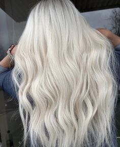 Highlights For Platinum Blonde Hair, Vanilla Platinum Blonde Hair, White Blonde Hairstyles, Solid Platinum Blonde Hair, Platinum Blonde Full Head Highlights, Full Platinum Blonde Hair, Platinum Blonde Extensions, Creamy White Blonde Hair, Platinum Blonde Babylights