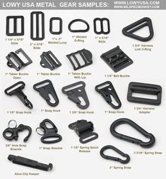 the instructions for how to use an atv's metal gear sample kit, including buckles and clips