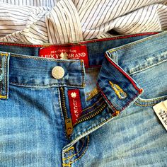 Lucky "Boardwalk" Cutoffs . Size 26 , 2.5" Inseam . Low Rise . Nwt Lucky You Jeans, Lucky Jeans, Thrift Finds, Lucky You, Cut Off, Lucky Brand, Low Rise, Jean Shorts, Blue Black