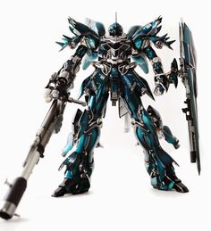 Custom Build: MG 1/100 MSN-06S Sinanju "Emerald Blue" - Gundam Kits Collection News and Reviews Blue Gundam, Gundam Sinanju, Gundam Astray, Big Robots, Mecha Suit, Unicorn Gundam, Gundam Mobile Suit, Custom Gunpla, Warhammer Aos