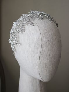 CELINE Headpiece | EDEN LUXE Bridal Luxury Elegant Brimmed Headpieces, Luxury Formal Headpiece With Structured Crown, Bridal Headpiece, Luxury Silver Elegant Headpieces, Luxury Crystal Embellished Wedding Headpiece, Diamond Headpiece, Luxury Silver Headpiece With Crystal Embellishments, Diamond Headband, Beautiful Tiaras