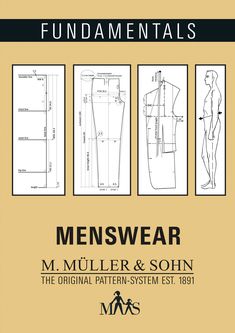 an instruction manual for menswear m mueller and son, the original pattern system