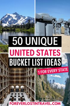 the top ten unique united states bucket list ideas for every state in the us and canada