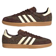 Send Offers. I May Accept. Brand New Never Worn Or Tried On 100% Authentic Straight From Adidas Brown Sporty Sneakers With Woven Sole, Brown Tweed, Online Closet, Adidas White, Shoes Adidas, Adidas Samba, White Adidas, Mens Shoes Sneakers, Adidas Shoes