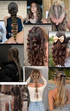 #hairstyles #school #aesthetic Unique School Hairstyles, Easy Hairstyles For School Pictures, Easy Hairstyles For Game Day, Non Wash Day Hairstyles, Yearbook Photo Hairstyles, Hairstyle For Picture Day At School, Really Easy Hairstyles For School, Hair Ideas For Picture Day, Cute Hairstyle Ideas For School