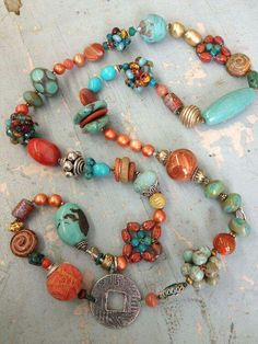 Collar Hippie, Boho Styl, Diy Collier, Diy Schmuck, Bijoux Diy, Hand Made Jewelry, Jewelry Creation, Jewelry Projects, Diy Necklace