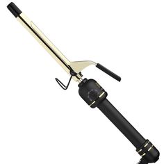 Hot Tools Pro Artist 24K Gold Extended Barrel Curling Iron is the tool you need to create all the long-lasting curls and waves you can imagine. Featuring a new extended barrel, this long barrel curling iron is perfect for styling longer lengths and hard-to-reach sections. The award-winning hair curling iron includes a styling clamp, helping to create smoother ringlet curls effortlessly. The 5/8 inch curling iron is perfect for beautiful tight curls, ensuring less hair damage and faster styling b Long Barrel Curling Iron, Hot Tools Curling Irons, Ringlet Curls, Hair Irons, Hair Curling Iron, Lasting Curls, Barrel Curling Iron, Long Lasting Curls, Hair Damage