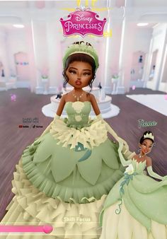 Tiana Dress To Impress Outfit, Princess And The Frog Dress To Impress, Tiana Princess And The Frog Dress, Tiana Dti Outfit, Roblox Dti Disney Princess, Princess Tiana Dress To Impress, Totally Spies Dress To Impress, Green Dti Outfits, Di Top Model Outfit