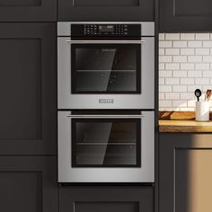 two ovens side by side in a kitchen