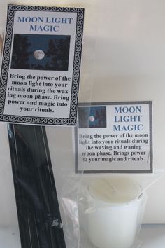 the moon light magic candle is in its package