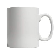 a white coffee mug on a white background