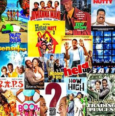 many movie posters are shown together in this collage, including one with the title how high is your number?