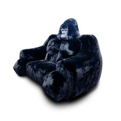 the gorilla chair is made out of plush material