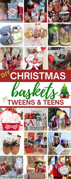 Finding the perfect gift for teenagers can be tricky, but these themed basket ideas will be a huge hit with even the pickiest teenage boy or teenage girl! This post is filled with tons of adorable themed gift basket ideas that will definitely bring plenty of holiday cheer to every teen on your Christmas list! #christmasgifts #giftsforteens #giftideas #giftideasfortweensandteens #holidaygiftideas #giftideasforteengirl #giftideasforteenboy #christmasgiftsforgirlfriend #christmasgiftsforboyfriend Themed Basket Ideas, Themed Gift Basket Ideas, Girl Presents, Girl Gift Baskets, Christmas Gifts For Teen Girls, Teen Christmas Gifts