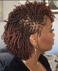 Braids Hair Ideas, Short Microlocs, Microlocs Styles, Sisterlocks Hairstyles, Braid Locs, Sisterlocks Styles Updo, Short Dreadlocks, Lock Styles