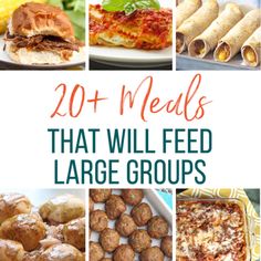 camping meals for groups will feed large groups