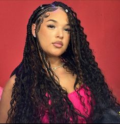 Pretty Braid Styles, Protective Style Braids, Blonde Braids, Protective Hairstyles Braids, Box Braid, Hairdos For Curly Hair, Braids With Curls, African Braids Hairstyles, Locs Hairstyles