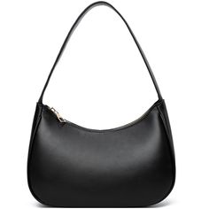 PRICES MAY VARY. TRENDY DESIGNER: Small crescent shoulder bag,hobo style design, simple, cute and retro trendy.Under the Arm Purse is easy to match with all clothes in your wardrobe,half moon designer shoulder handbag is must-have collection for all stylish vegan ladies everyday use. MATERIAL: High quality soft Vegan Leather fabric and polyester lined make the hand feel more comfortable, smooth metal zipper and durable gold hardware make the shouler purse and handbag more elegant and durable. LA Medium Size Shoulder Bag, Simple Women's Baguette Bag, Trendy Shoulder Bags Nordstrom, Small Black Purse, Hobo Tote Bag, Hobo Style, Small Tote Bag, Shoulder Bags For Women, Cool Gifts For Women