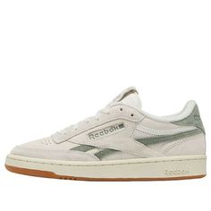 (WMNS) Reebok Club C Revenge Vintage 'Vintage Chalk Harmony Green' GV6970 Reebok Club C Revenge Vintage, Reebok Club C Revenge, Club C Revenge, Sneakers Reebok, Reebok Sneakers, Reebok Club C, Green Sneakers, Club C, Sneaker Collection